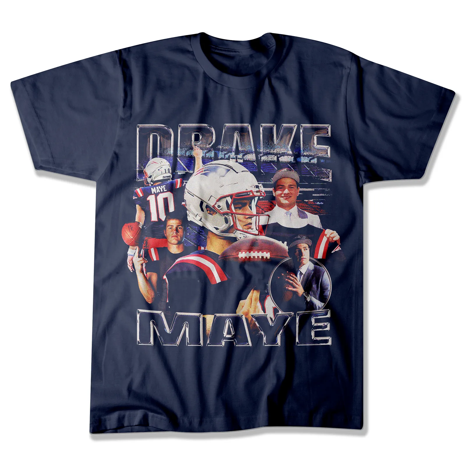 Drake Maye Retro Heavyweight Tee - Image 2
