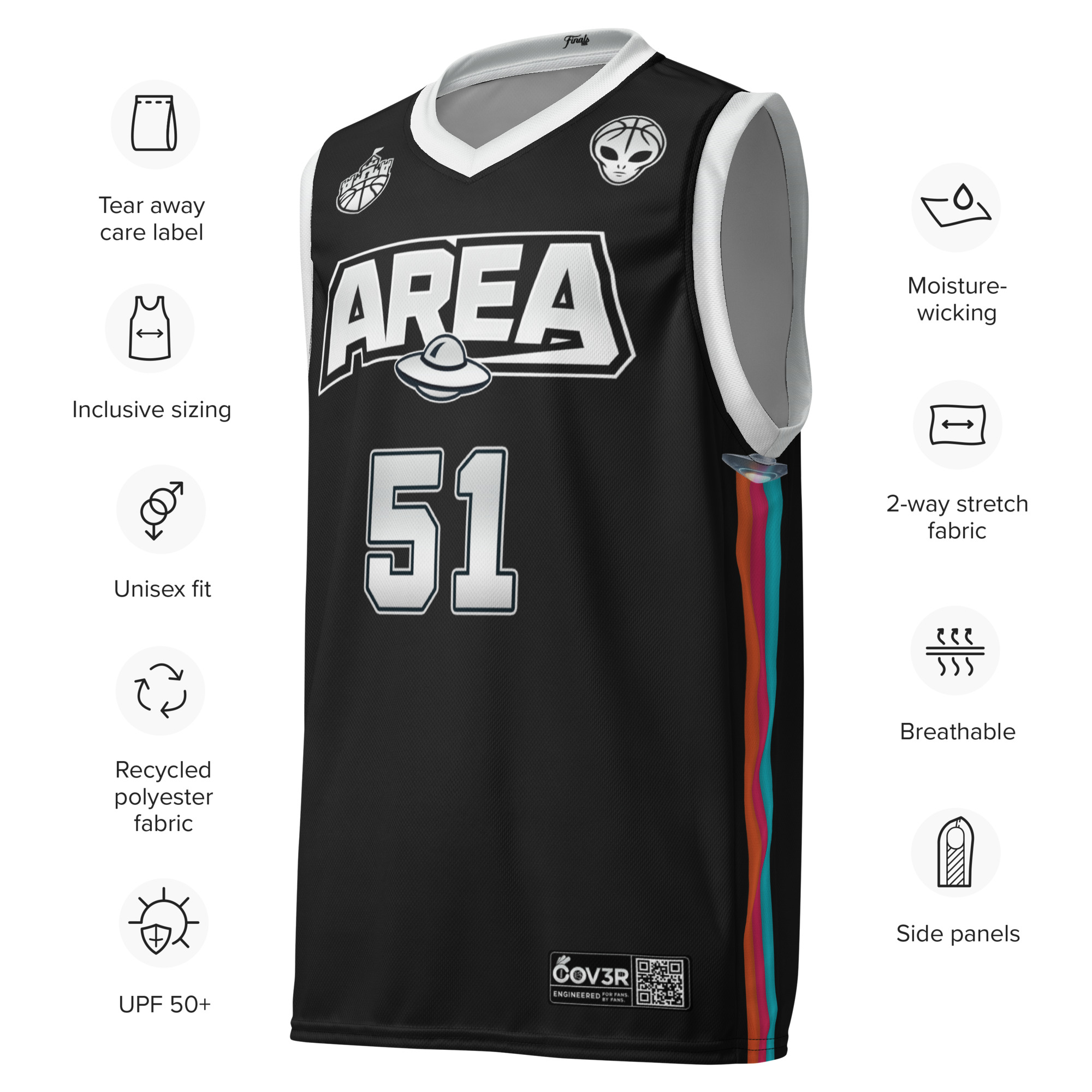 San Antonio Wemby & Castle Area 51 Jersey - Image 3