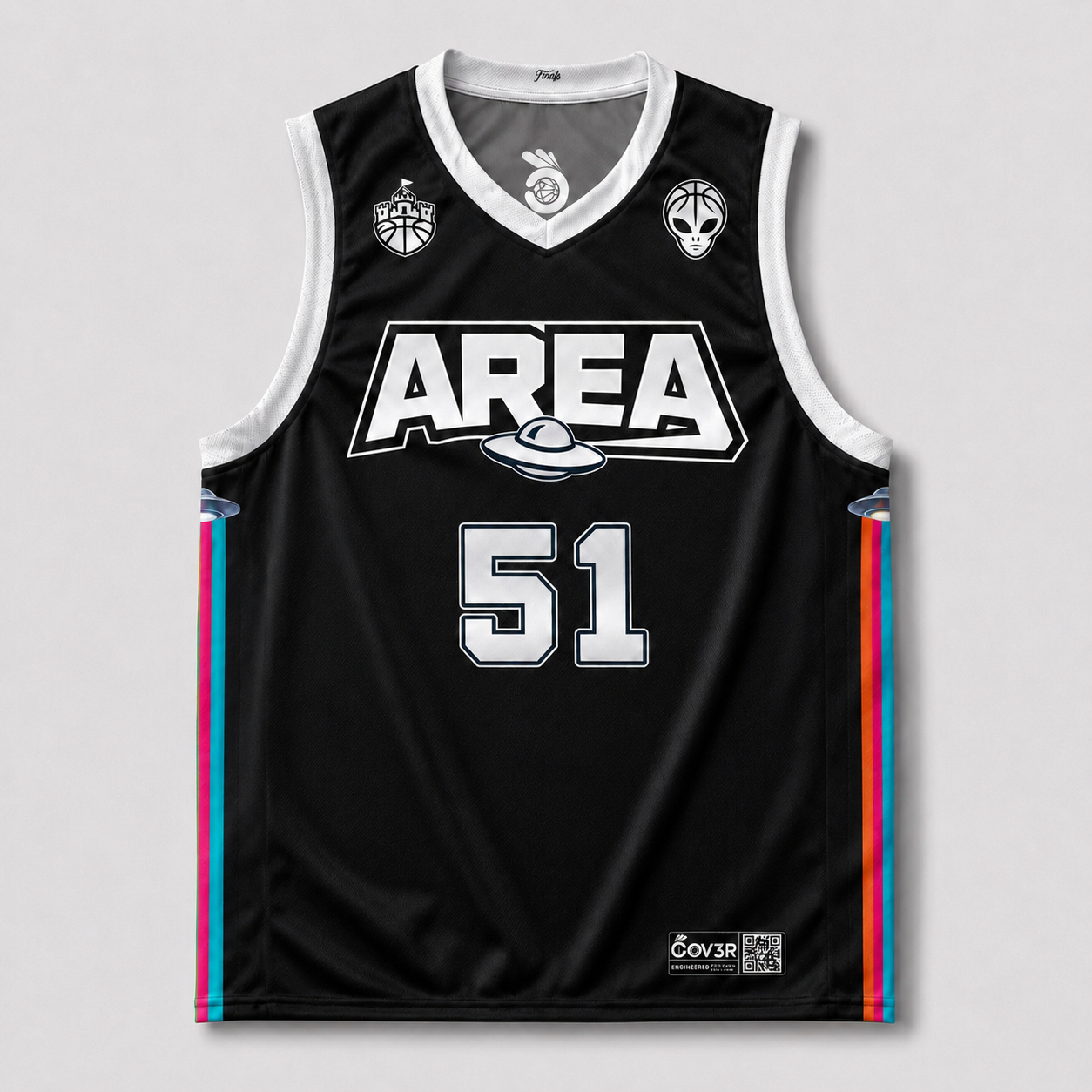 San Antonio Wemby & Castle Area 51 Jersey